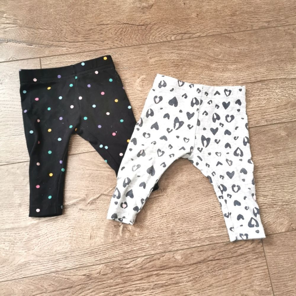 3/$12 George Baby girl leggings 3-6 m